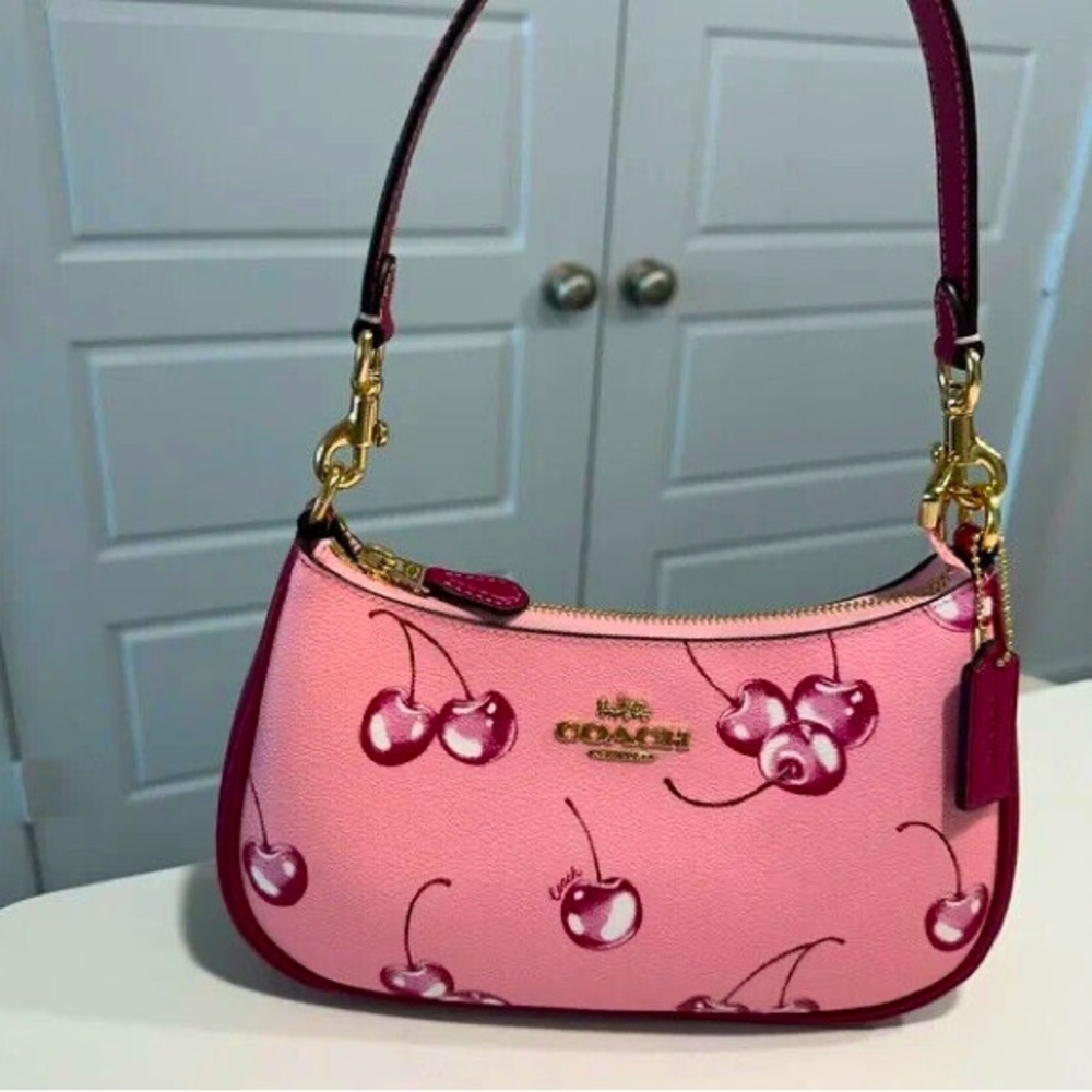 Coach Pink Cherry Print Women's Bag